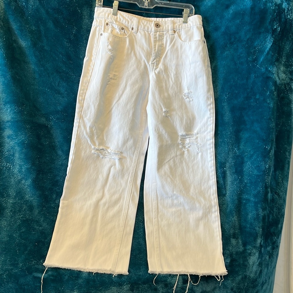 Womens Tribal Wide Leg Jeans